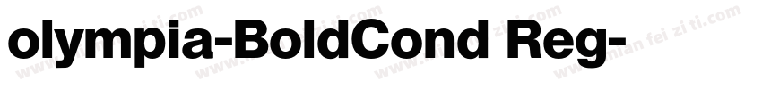 olympia-BoldCond Reg字体转换